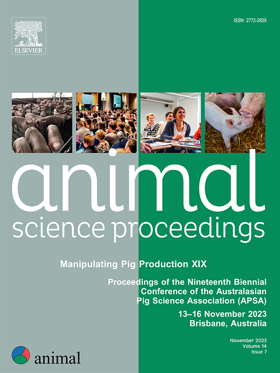 Go to journal home page - Animal - Science proceedings